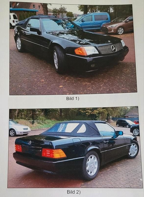 Schwarz Gebraucht 1990 Mercedes 500 Cabrio | 29.000 € - Bild 1/4