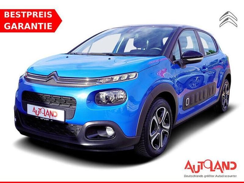 Blau Gebraucht 2018 Citroën C3 PureTech Kleinwagen | 11.890 € (Teuer) - Bild 1/4
