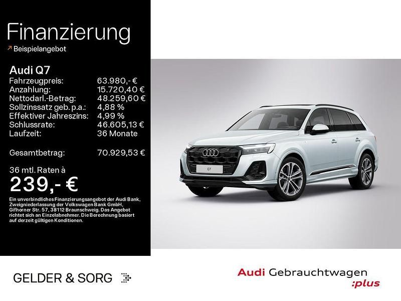 Satellitsilber metallic Gebraucht 2025 Audi Q7 S-Line SUV | 63.980 € (Guter Preis) - Bild 1/3