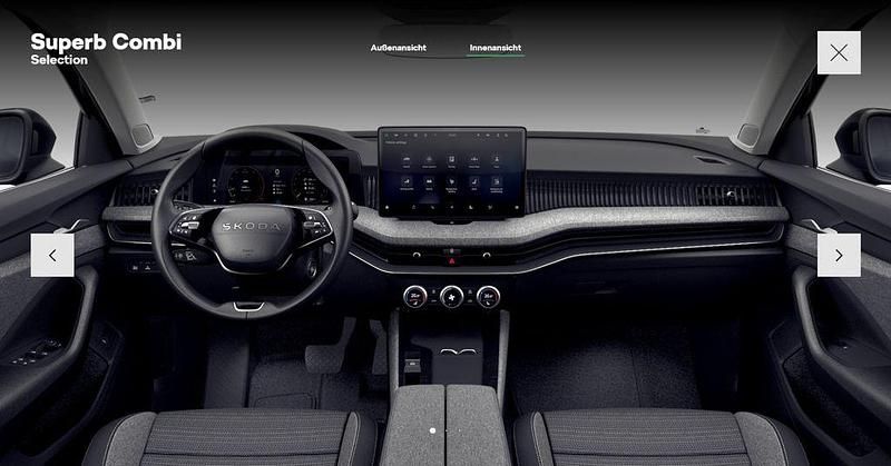 Neu Skoda Superb Selection 150 PS (110 kW) 2025 Schwarz Kombi