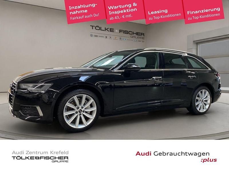 Mythosschwarz (metallic) Gebraucht 2021 Audi A6 Design Kombi | 37.878 € (Guter Preis) - Bild 1/4