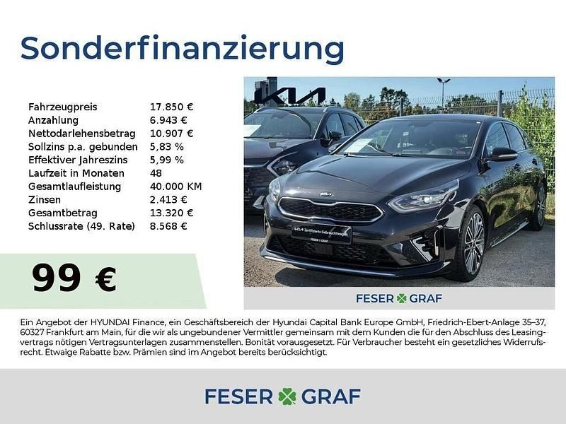 Schwarz Gebraucht 2019 Kia ProCeed GT-Line Kleinwagen | 17.850 € (Fairer Preis) - Bild 1/4
