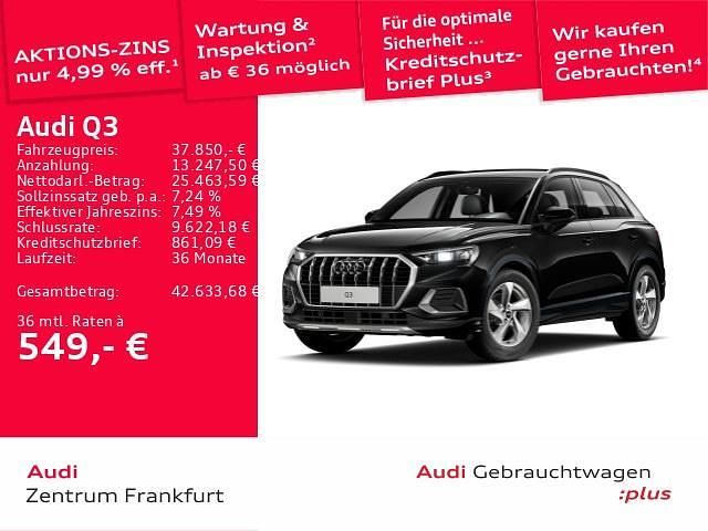 Gebraucht Audi Q3 Advanced 150 PS (110 kW) 2025 Schwarz SUV
