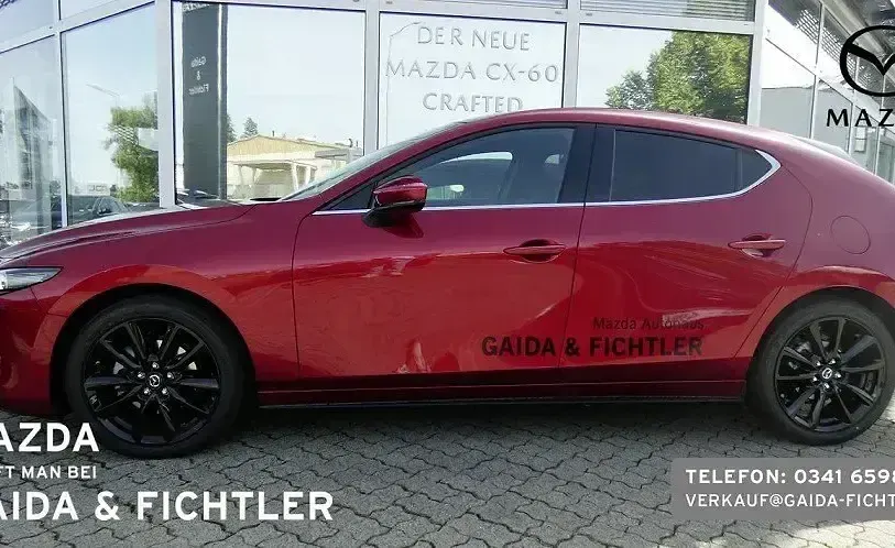 Gebraucht Mazda 3 Exclusive-Line 186 PS (136 kW) 2025 Soul red crystal m Limousine