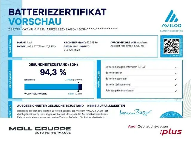 Gebraucht Audi A7 Ambiente 367 PS (269 kW) 2023 Daytonagrau perleffekt Limousine