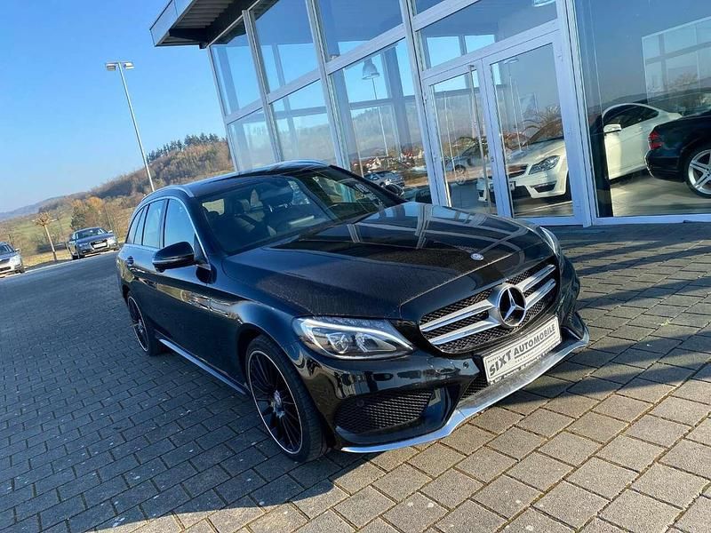 Schwarz Gebraucht 2016 Mercedes C200 Sport Kombi | 24.990 € (Teuer) - Bild 1/4