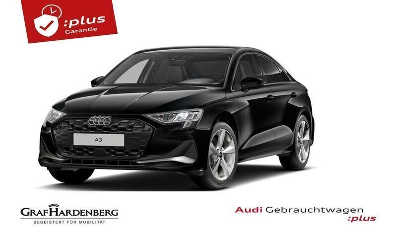Mythosschwarz metallic Gebraucht 2024 Audi A3 Advanced Plus Limousine | 32.930 € - Bild 1/4