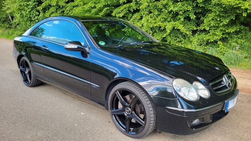 Schwarz Gebraucht 2007 Mercedes CLK350 Avantgarde Coupé | 6.600 € (Superpreis) - Bild 1/4