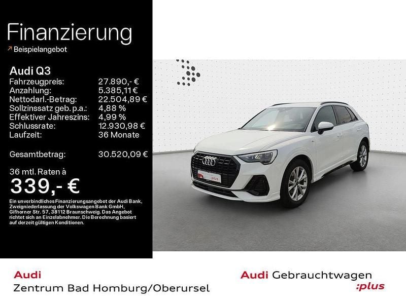 Weiß Gebraucht 2021 Audi Q3 S-Line SUV | 27.890 € (Superpreis) - Bild 1/4