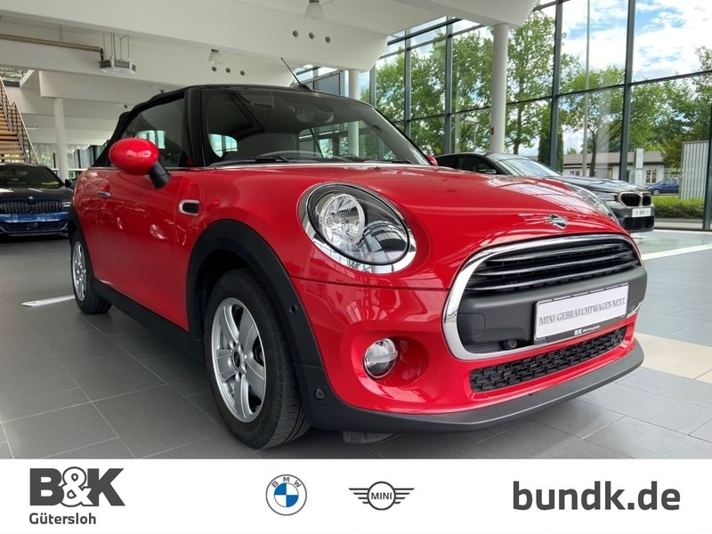 Rot Gebraucht 2019 Mini One Cabriolet Pepper Cabrio | 23.990 € (Teuer) - Bild 1/4