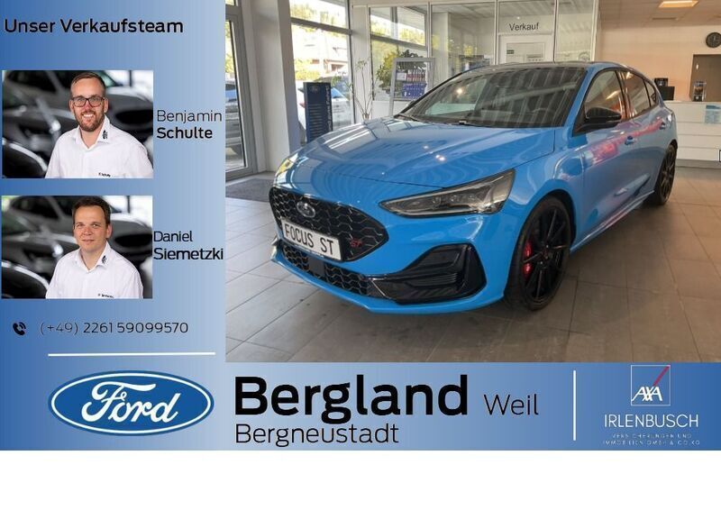 Azura blue blau Neu 2024 Ford Focus ST Limousine | 44.990 € - Bild 1/4
