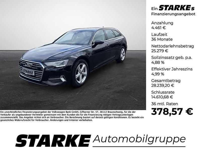 Brillantschwarz Gebraucht 2022 Audi A6 Sport Kombi | 29.740 € (Fairer Preis) - Bild 1/4