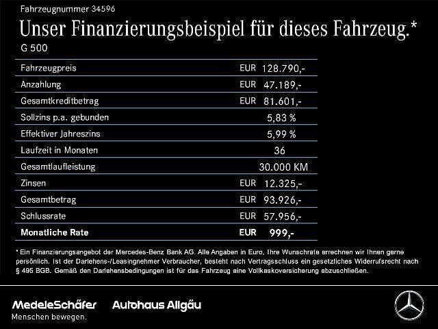 Schwarz Gebraucht 2022 Mercedes G500 AMG SUV | 128.790 € (Guter Preis) - Bild 1/2