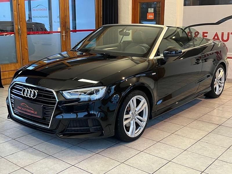 Schwarz Gebraucht 2019 Audi A3 Cabriolet S-Line Cabrio | 25.999 € (Fairer Preis) - Bild 1/4