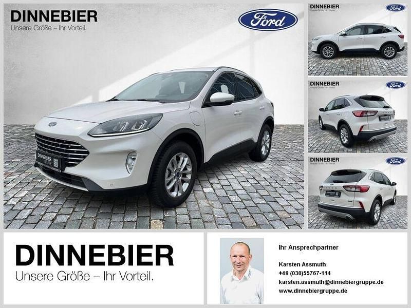 Weiß (metallic) Gebraucht 2022 Ford Kuga Titanium SUV | 25.989 € (Fairer Preis) - Bild 1/4
