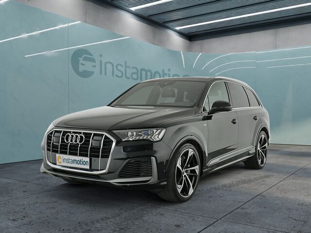 Schwarz Gebraucht 2021 Audi Q7 S-Line SUV | 50.184 € (Guter Preis) - Bild 1/2
