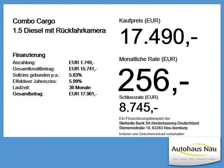 Gebraucht Opel Combo 102 PS (75 kW) 2024 Weiss Van / Kleinbus