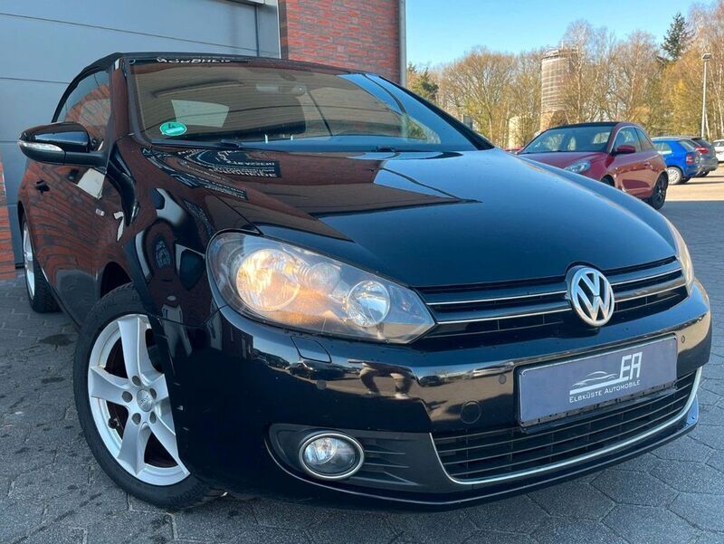 Schwarz Gebraucht 2013 VW Golf Cabriolet Life Cabrio | 7.199 € (Superpreis) - Bild 1/4