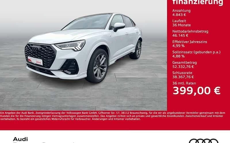 Weiß Neu 2025 Audi Q3 Sportback S-Line SUV | 50.725 € (Superpreis) - Bild 1/4