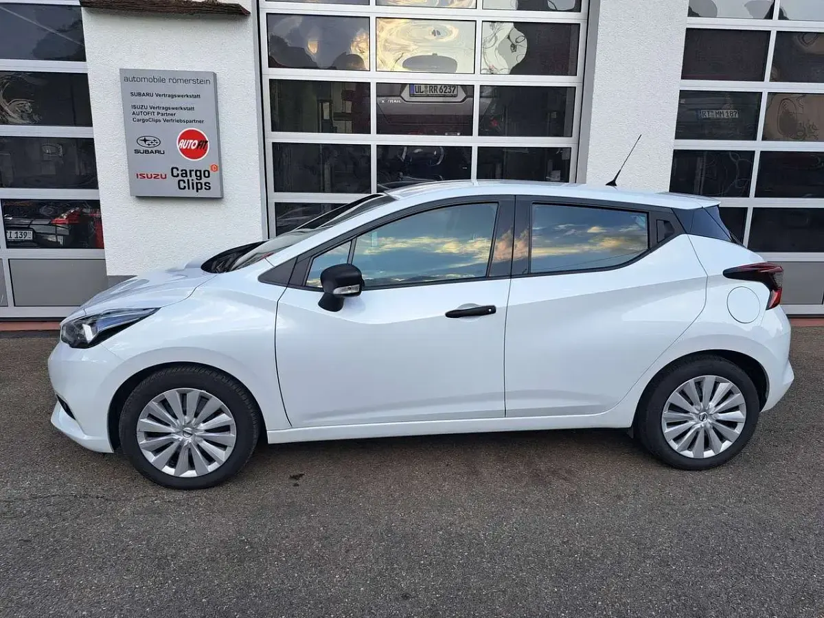 Gebraucht Nissan Micra Visia+ 71 PS (52 kW) 2018 Weiß Kleinwagen