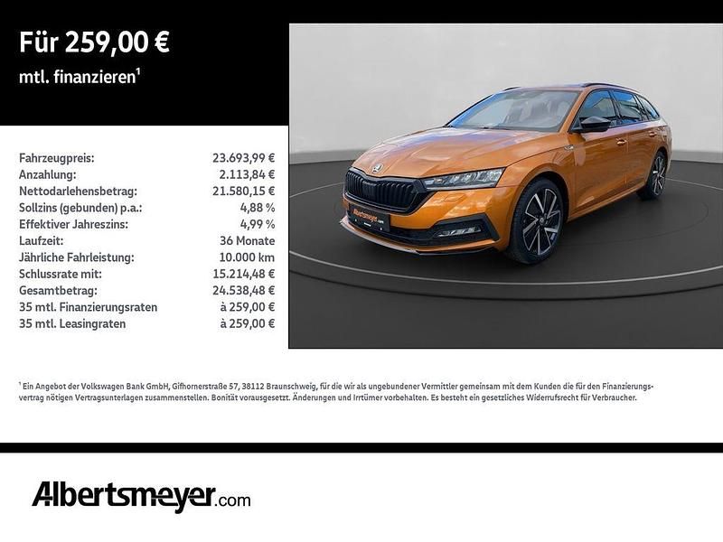 Gebraucht Skoda Octavia SportLine 150 PS (110 kW) 2022 Orange Kombi