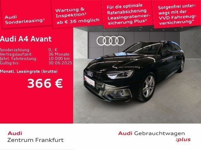 Mythosschwarz metallic Gebraucht 2024 Audi A4 Advanced Plus Kombi | 41.999 € (Teuer) - Bild 1/2