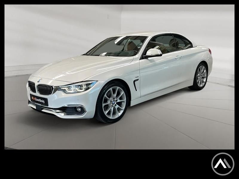Mineralweiss metallic Gebraucht 2017 BMW 420 Luxury Line Cabrio | 27.420 € (Fairer Preis) - Bild 1/4