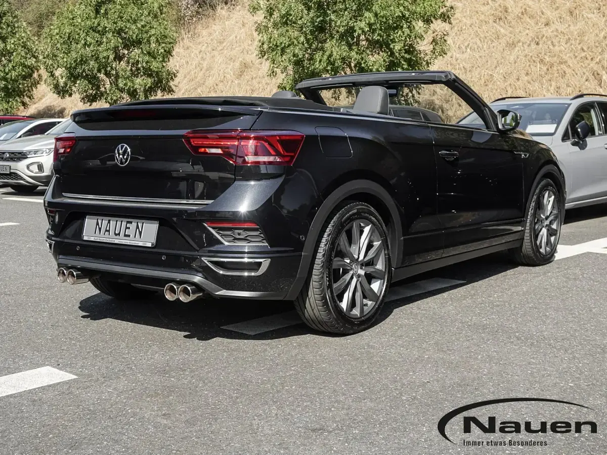 Gebraucht VW T-Roc Cabriolet R-line 150 PS (110 kW) 2021 Schwarz Cabrio