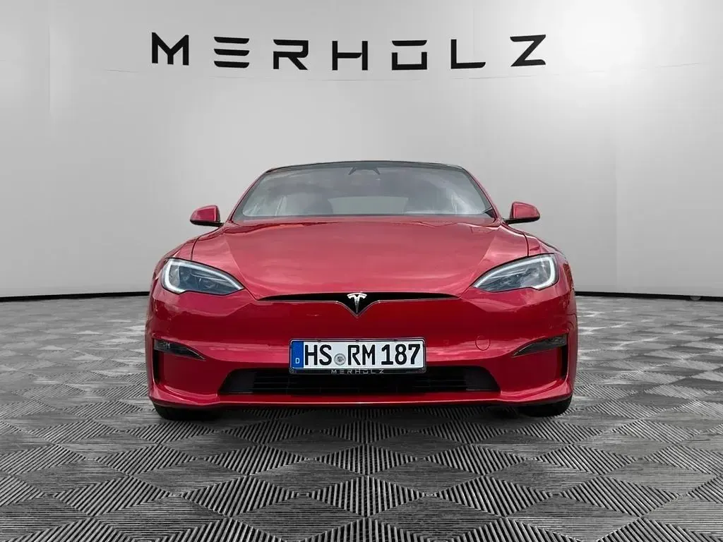 Gebraucht Tesla Model S Plaid 759 kW (1033 PS) 2022 Red multicoat Kleinwagen