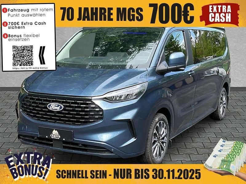 Chrome blue metallic Neu 2025 Ford Tourneo Custom Nugget Van | 69.900 € - Bild 1/4