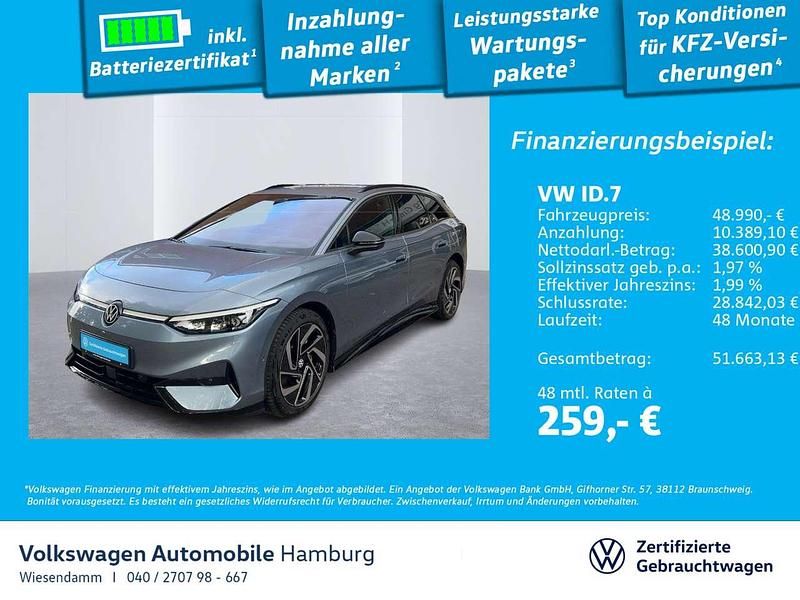 Gebraucht VW ID.7 Pro 210 kW (286 PS) 2025 Stonewashed blue metallic Kombi
