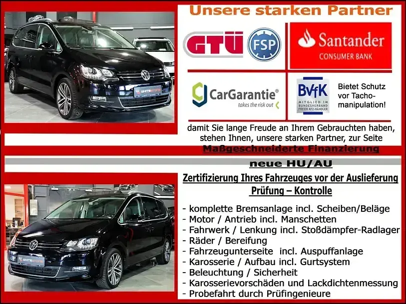 Brugt VW Sharan Highline 220 HK (161 kW) 2016 Sort MPV