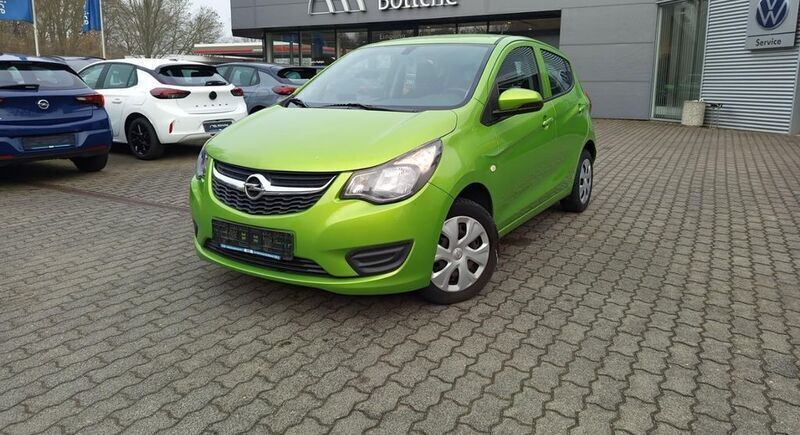 Grün Gebraucht 2015 Opel Karl Edition Kleinwagen | 6.799 € (Guter Preis) - Bild 1/4