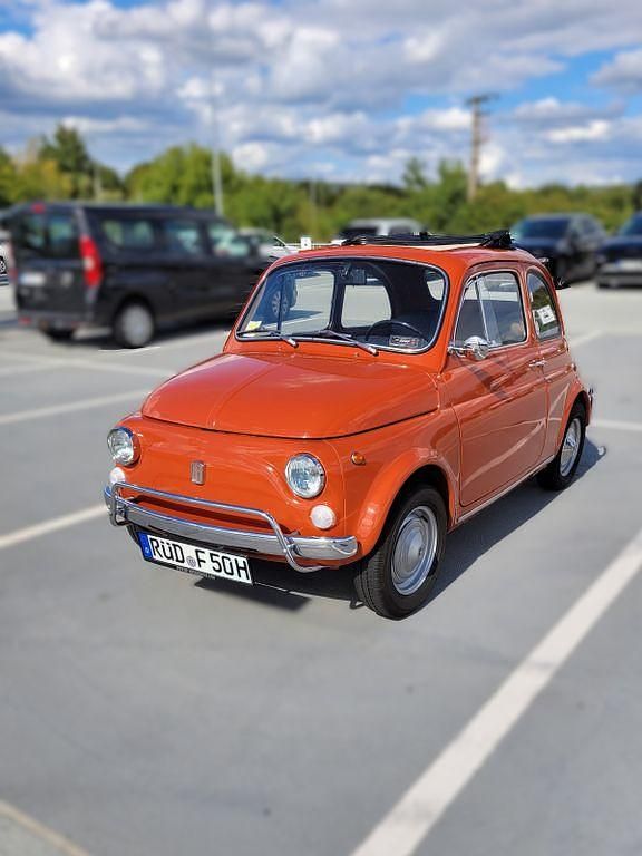 Orange Gebraucht 1971 Fiat 500 Lusso Kleinwagen | 9.800 € - Bild 1/4