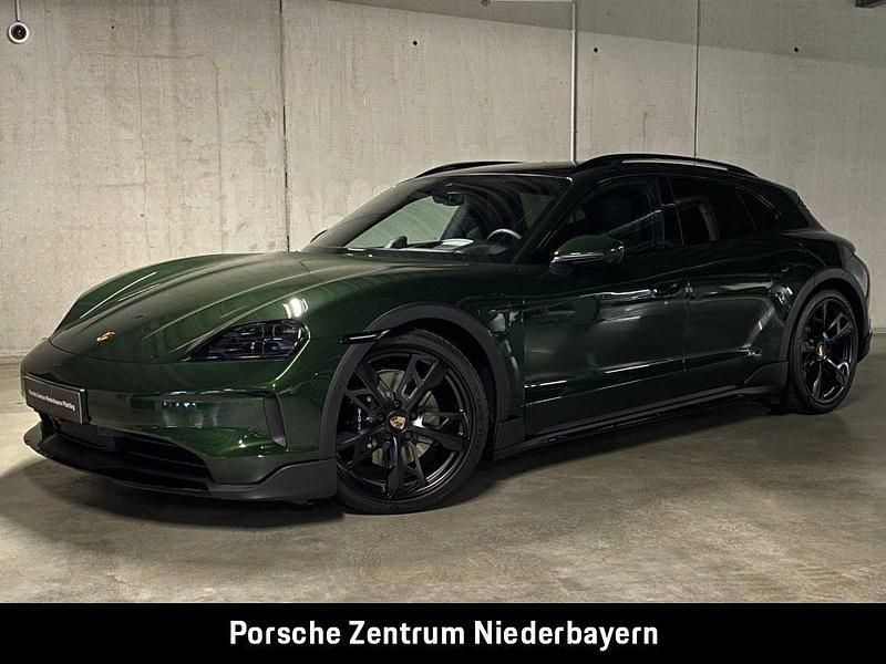 Oakgrünmetallic neo Gebraucht 2025 Porsche Taycan 4S Cross Turismo Limousine | 149.900 € - Bild 1/4