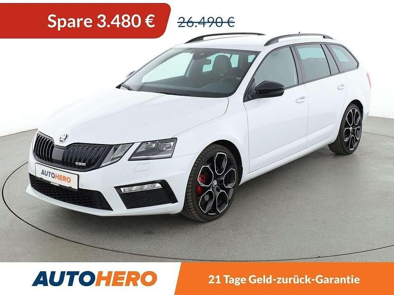Bila moon/moon white Gebraucht 2019 Skoda Octavia RS Kombi | 23.010 € (Etwas zu teuer) - Bild 1/3