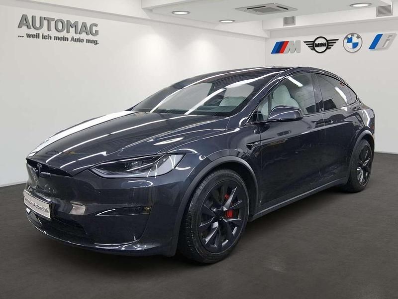 Grau Gebraucht 2024 Tesla Model X Plaid SUV | 85.990 € (Fairer Preis) - Bild 1/4