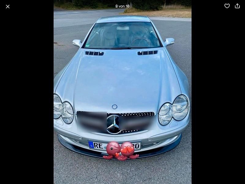 Silber Gebraucht 2002 Mercedes SL500 Cabrio | 22.333 € (Teuer) - Bild 1/4