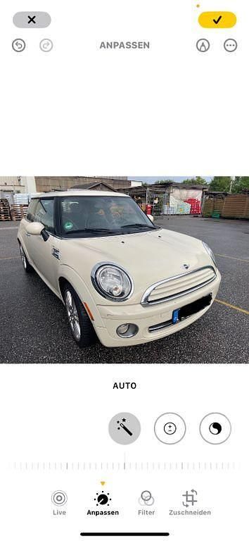 Weiß Gebraucht 2009 Mini Cooper Kleinwagen | 4.550 € (Superpreis) - Bild 1/4