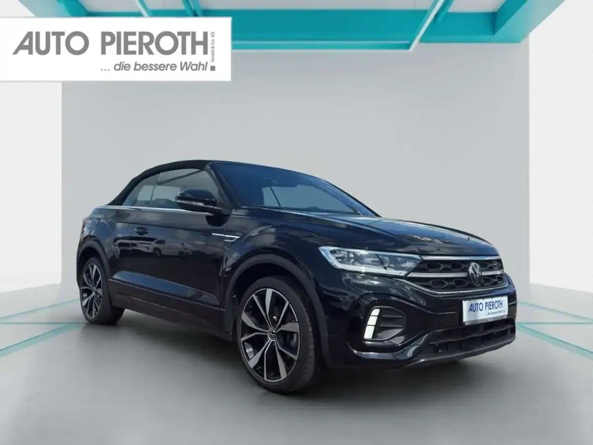Gebraucht VW T-Roc Cabriolet R-line 150 PS (110 kW) 2023 Deep black perleffekt Cabrio