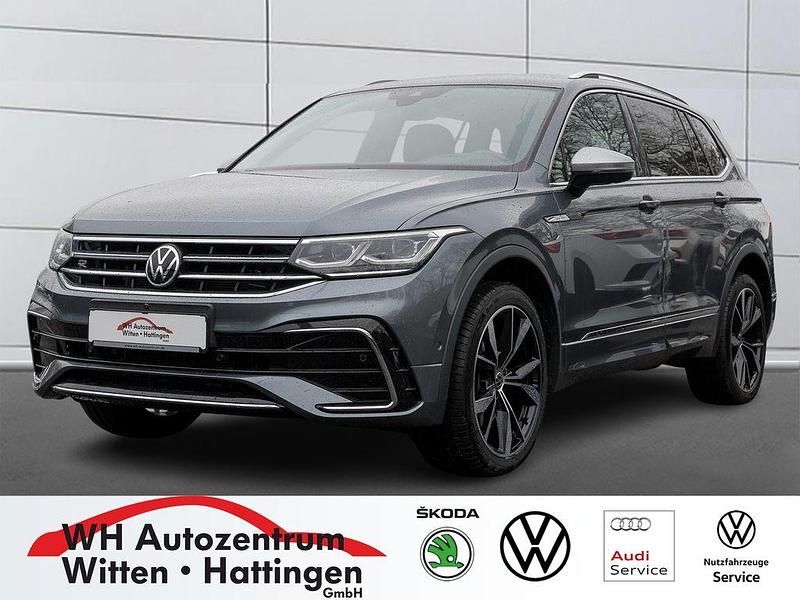 Platinum grey metallic Gebraucht 2021 VW Tiguan Allspace R-line SUV | 33.937 € (Guter Preis) - Bild 1/4