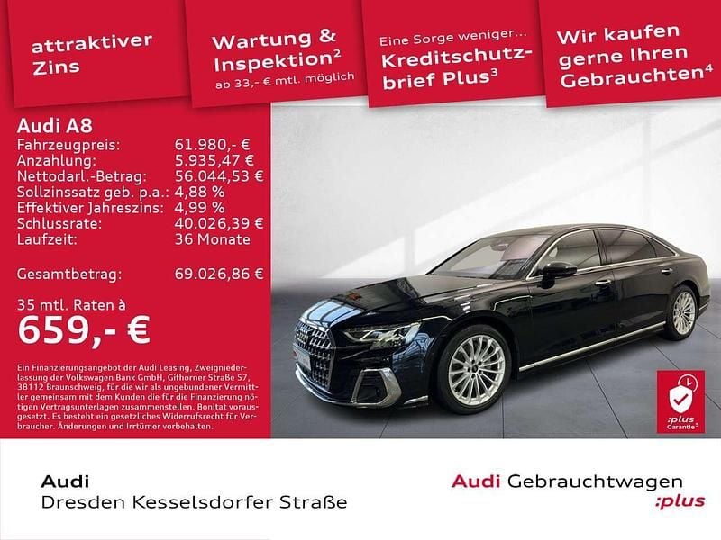 Gebraucht Audi A8L Ambiente 286 PS (210 kW) 2023 Mythosschwarz metallic Limousine