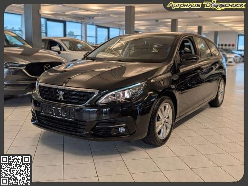 Schwarz (metallic) Gebraucht 2021 Peugeot 308 SW Active Kombi | 9.590 € - Bild 1/4