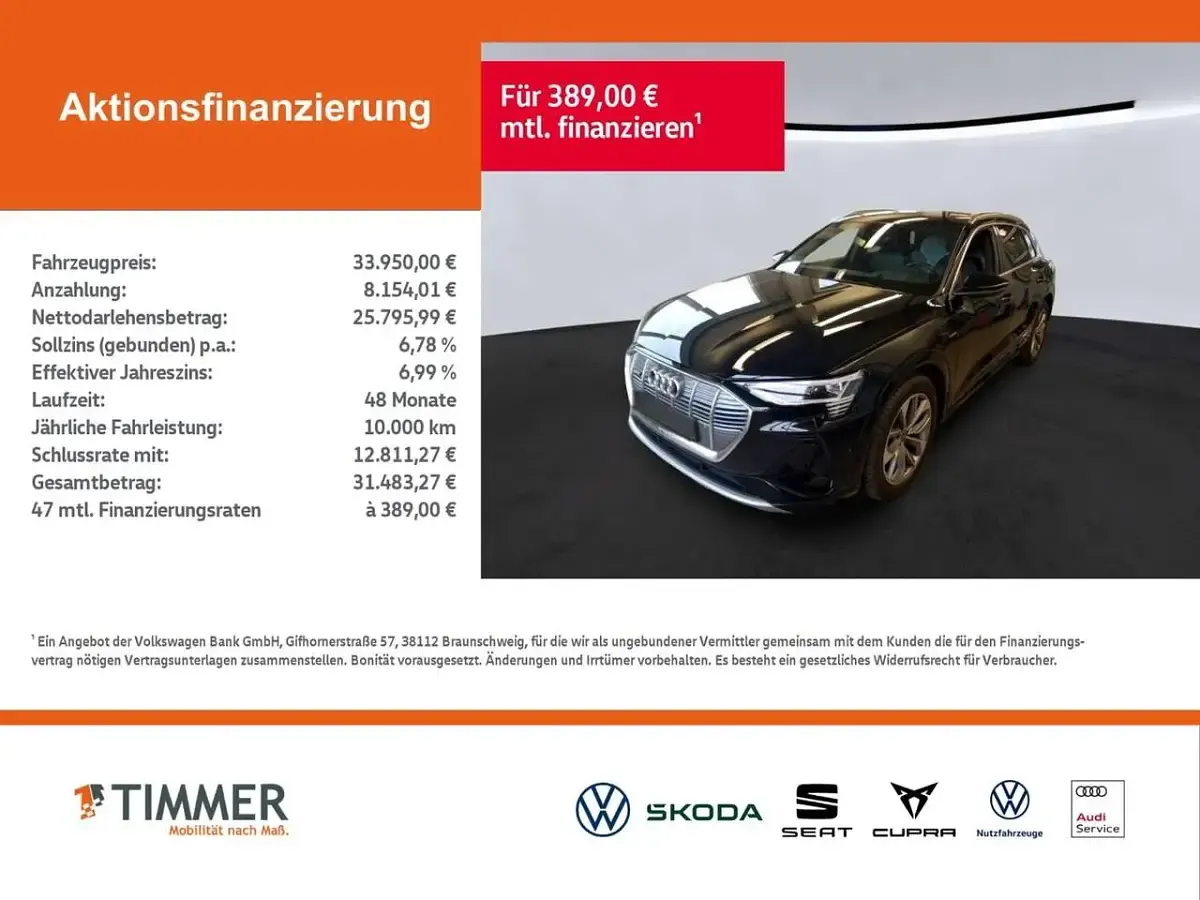 Gebraucht Audi e-tron S-Line 230 kW (313 PS) 2022 Mythosschwarz metallic SUV