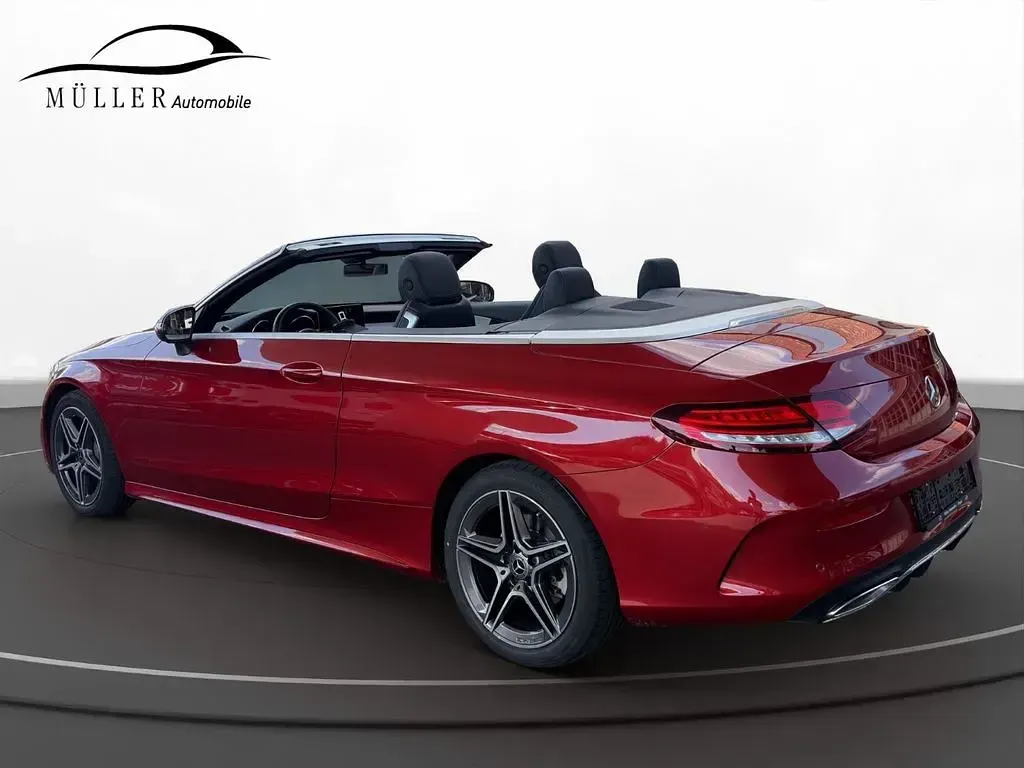 Gebraucht Mercedes C180 AMG line 156 PS (114 kW) 2021 Hyazinthrot  metalliclack Cabrio