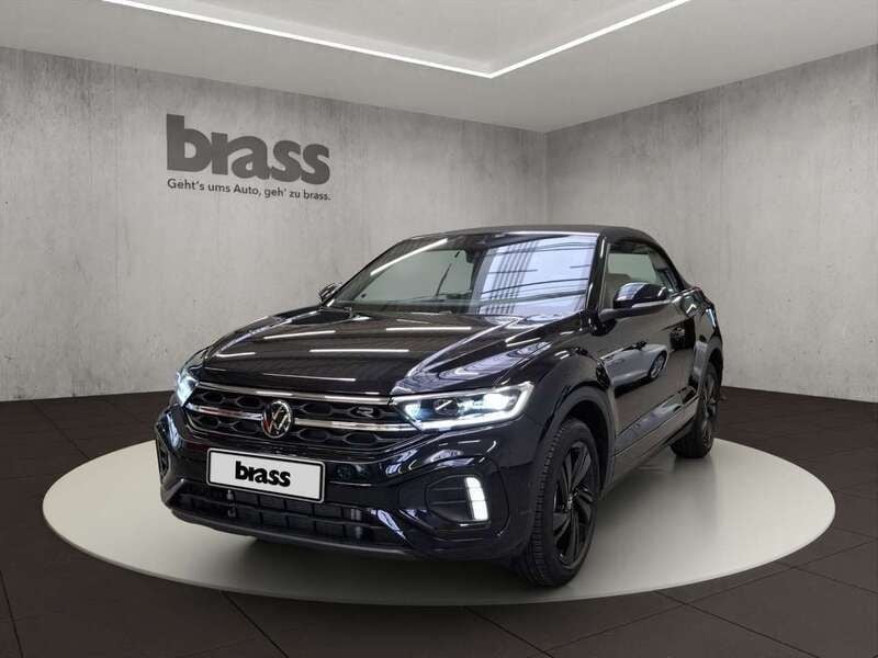 Schwarz Gebraucht 2025 VW T-Roc Cabriolet R-line Cabrio | 43.800 € - Bild 1/2