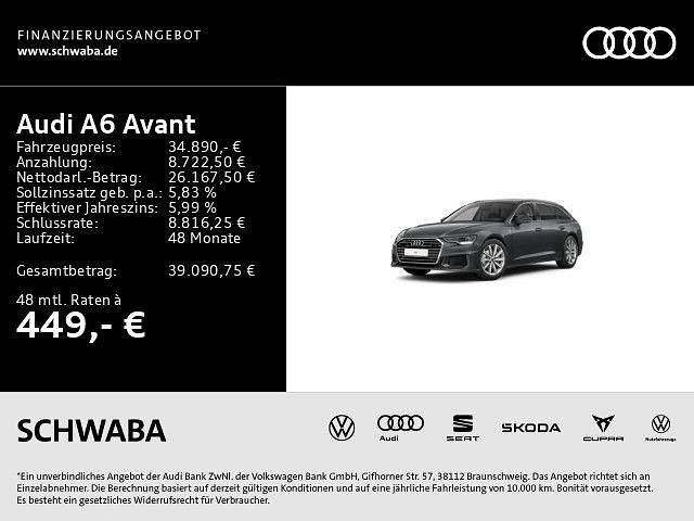 Gebraucht Audi A6 Design 204 PS (150 kW) 2023 Daytonagrau perleffekt Kombi