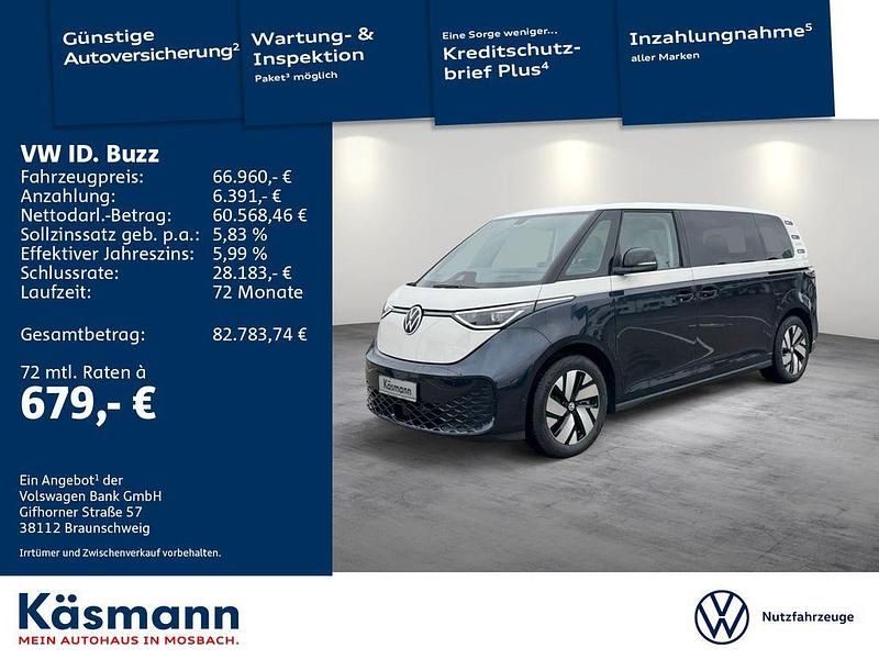 Candyweiß/ starlight blue met Gebraucht 2025 VW ID. Buzz Pro Van / Kleinbus | 66.960 € (Guter Preis) - Bild 1/4