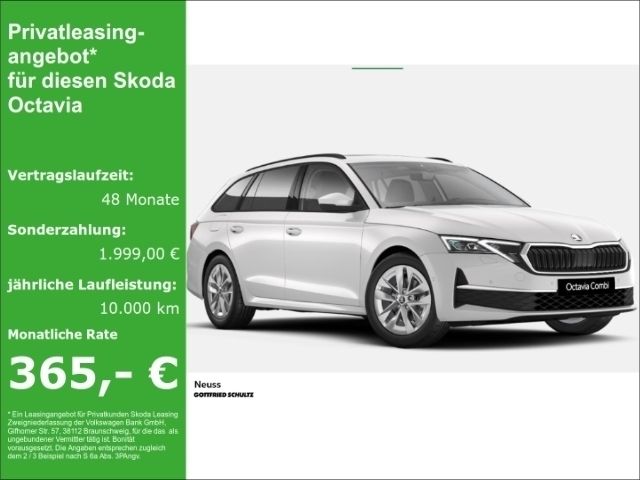 Weiß Neu 2025 Skoda Octavia Selection Kombi | 41.980 € - Bild 1/4