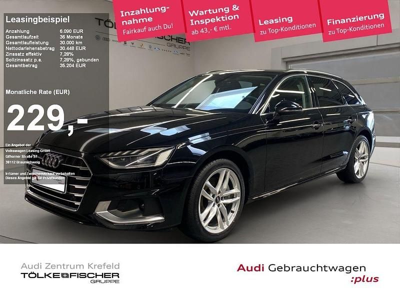 Mythosschwarz (metallic) Gebraucht 2022 Audi A4 Advanced Plus Kombi | 30.448 € (Guter Preis) - Bild 1/4